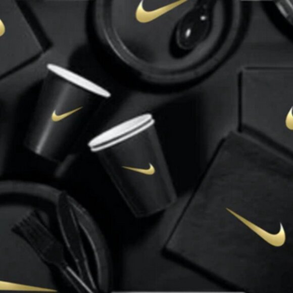 Custom Sw000sh Party, Birthday Party Dinnerware Set of 60 total pieces- Black - Picture 4 of 5